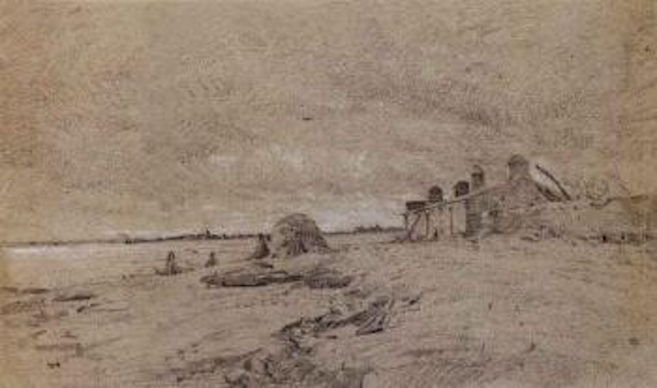 Entree du village by Théodore Rousseau