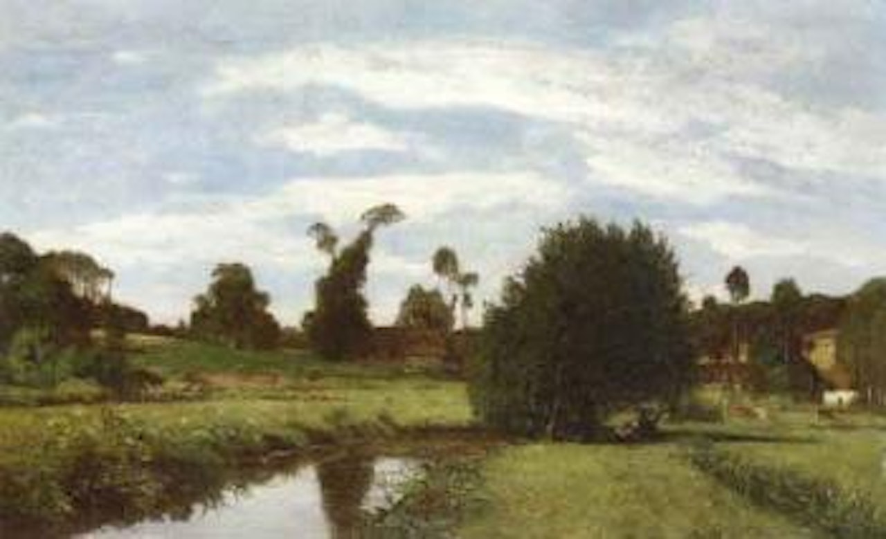 Paysage normand by Eugène Boudin