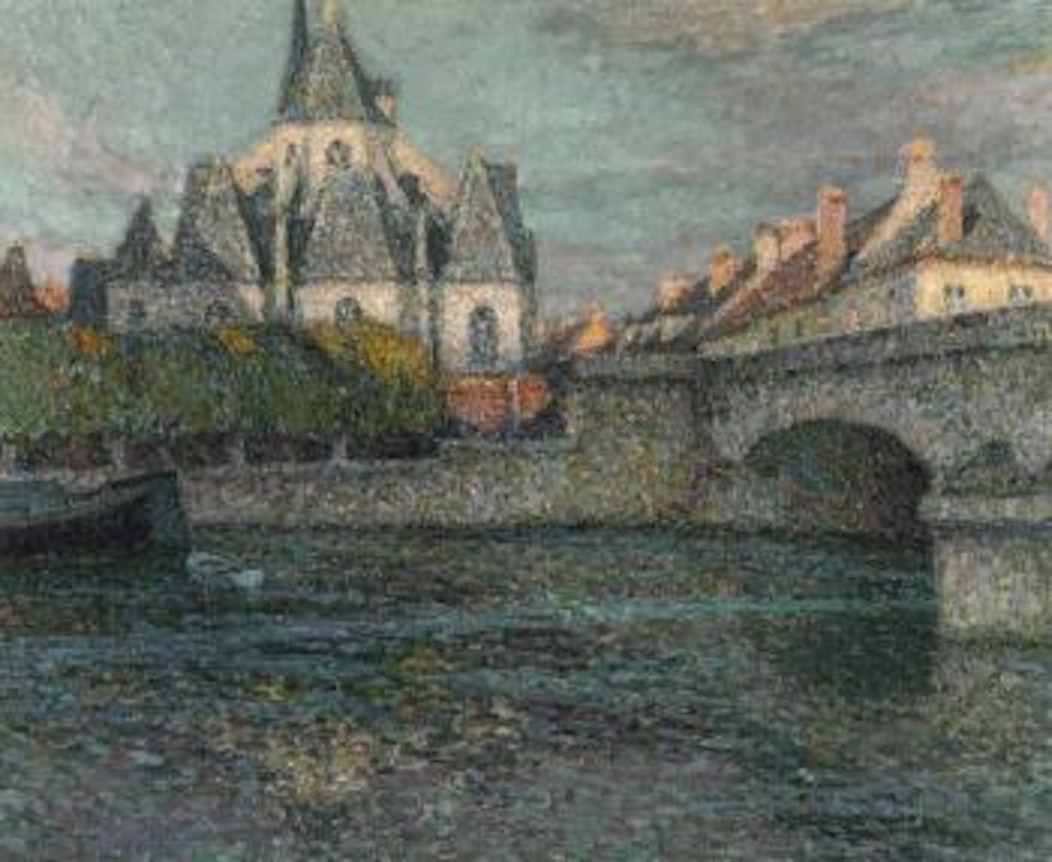 Eglise, Nemours by Henri Le Sidaner