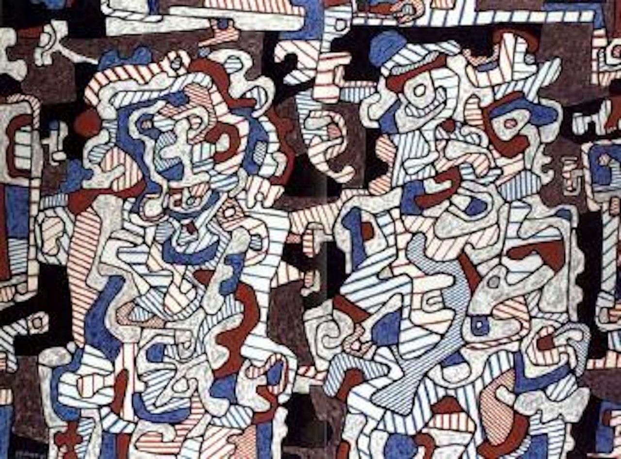 Epoux en visite by Jean Dubuffet