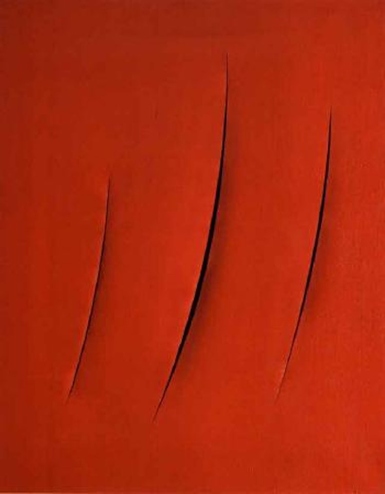Concetto spaziale by Lucio Fontana
