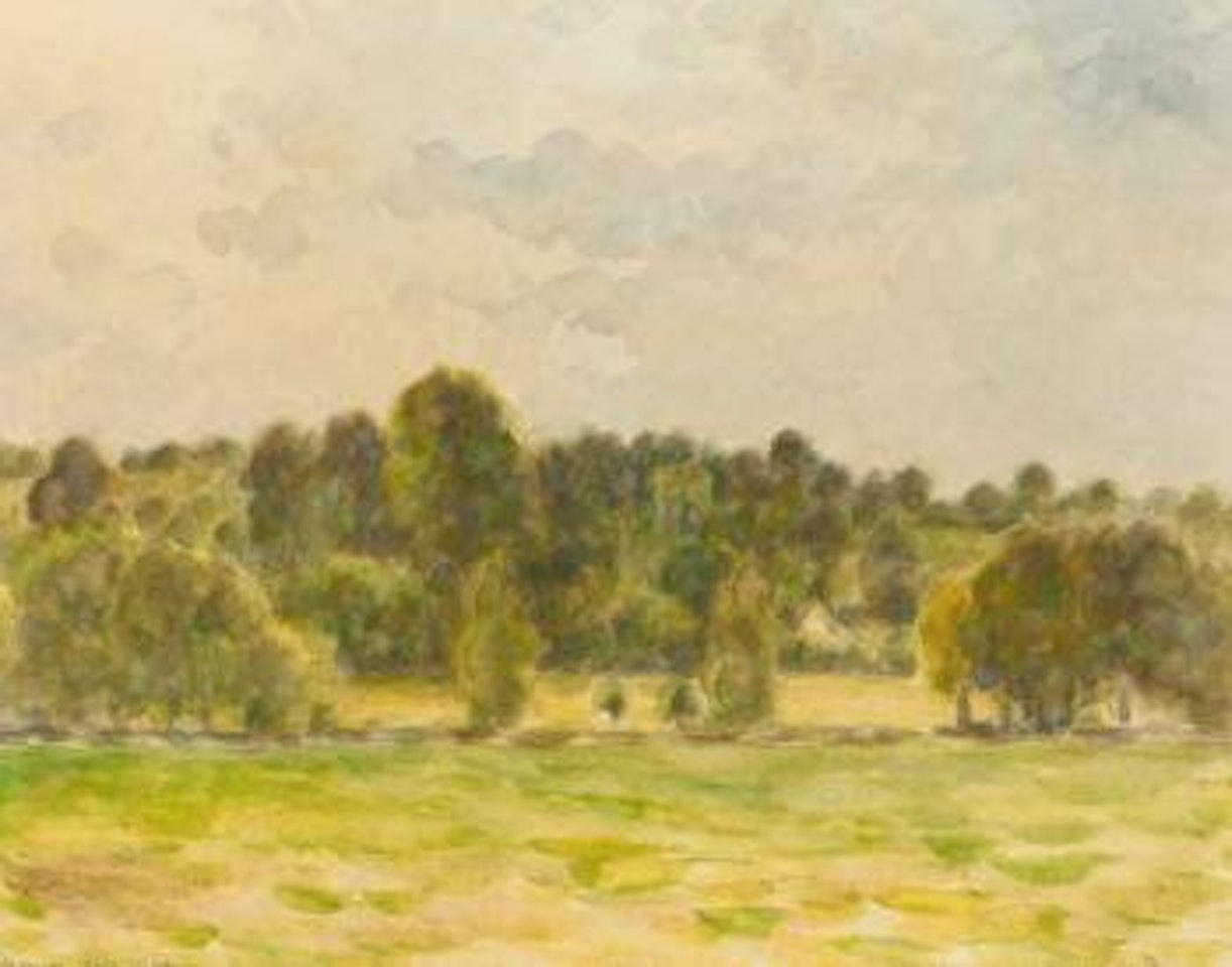 Eragny soir by Camille Pissarro