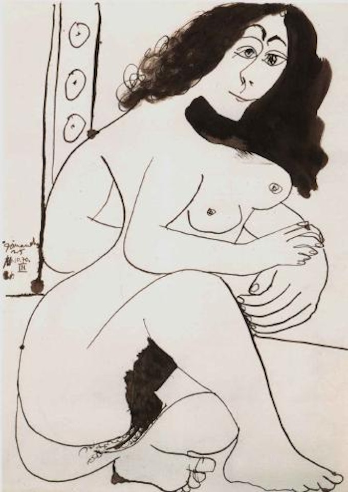 Femme nue assise by Pablo Picasso