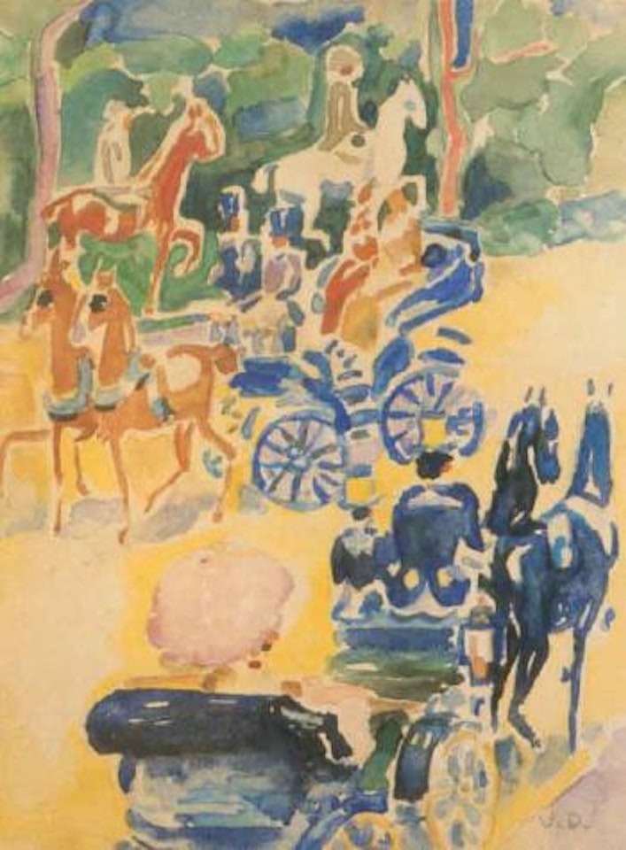 L'allee des acacias Boulogne by Kees van Dongen