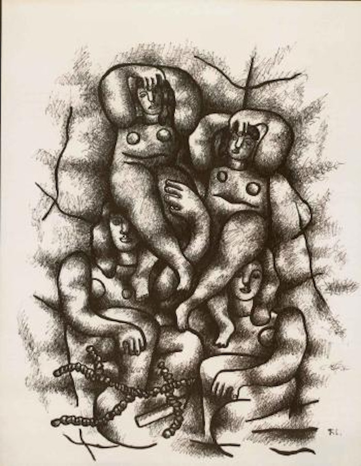 Musiciens et acrobates by Fernand Leger