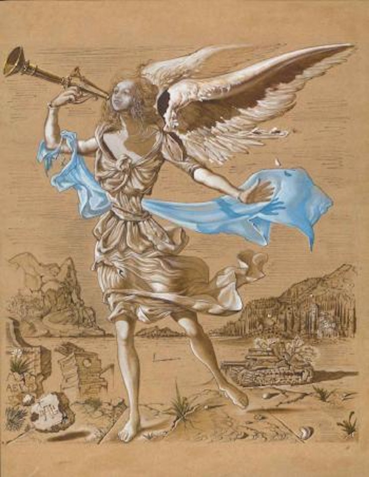 L'ange musicien by Salvador Dali