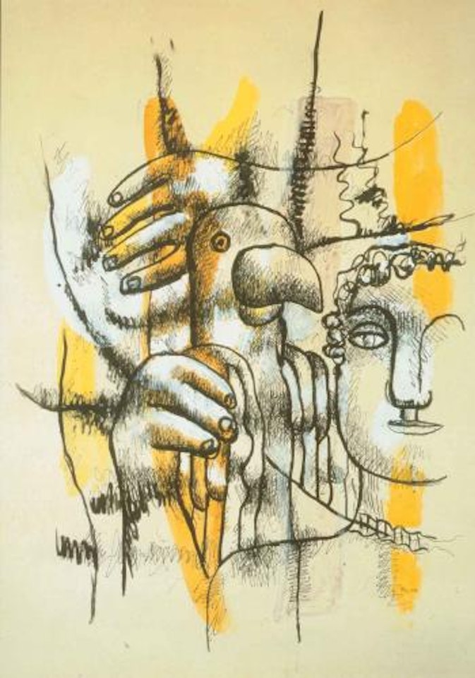 Femme au perroquet by Fernand Leger
