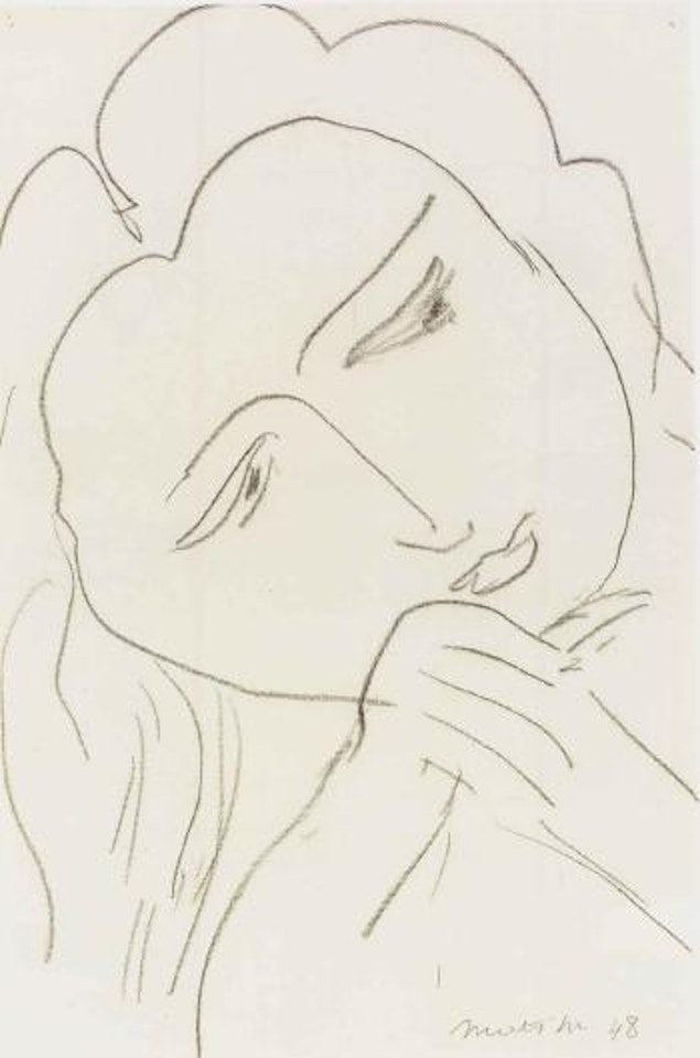Tete dans les mains croisees by Henri Matisse