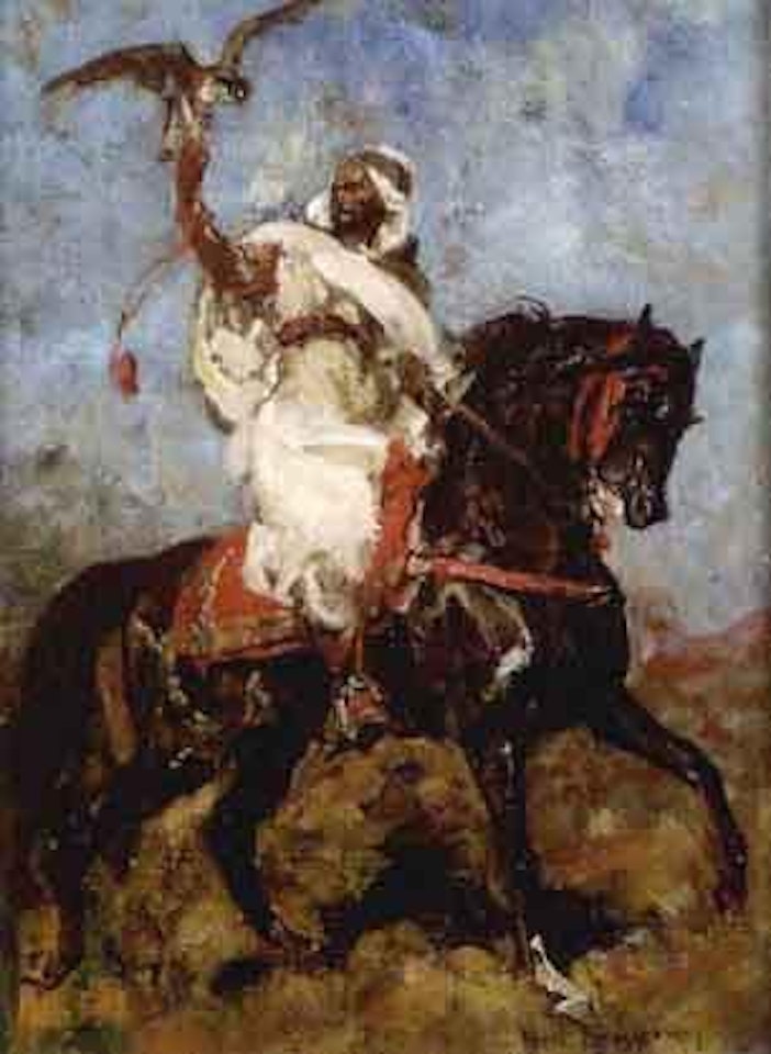 Fauconnier a cheval by Henri Émilien Rousseau