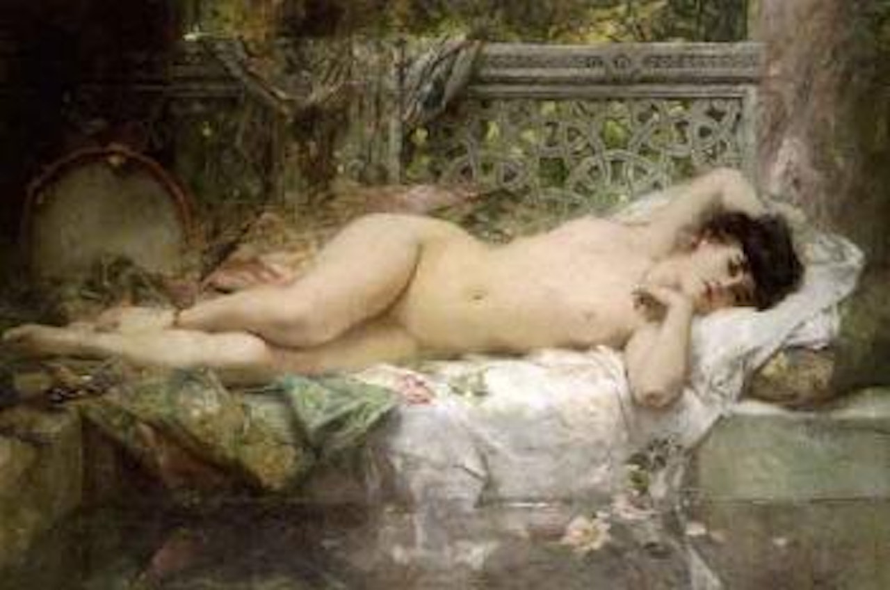 Odalisque au bassin by Leon Comerre