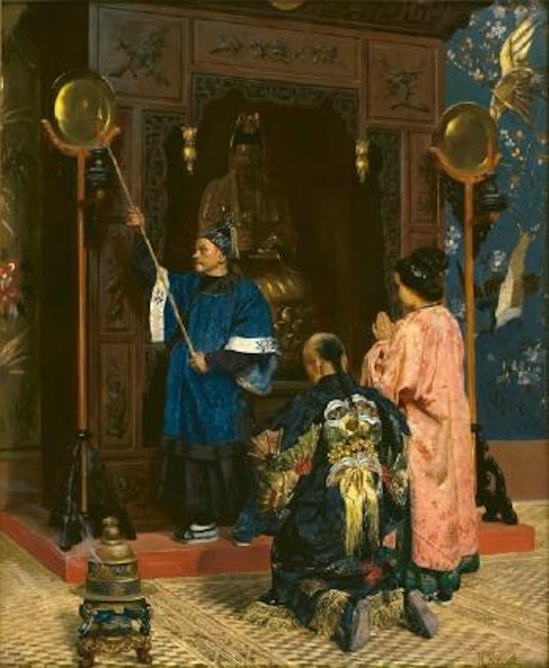L'adoration de Bouddha by Rudolf Ernst