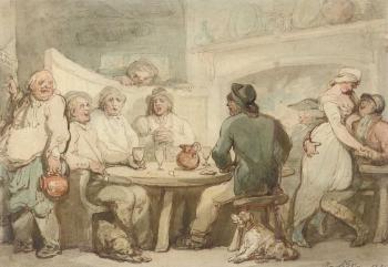 Tavern scene by Thomas Rowlandson