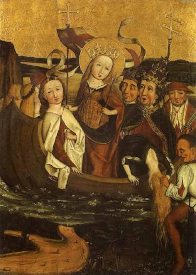 Sainte Ursule et le pape Cyriaque by German School