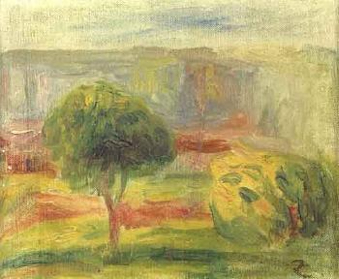 Paysage a l'arbre by Pierre-Auguste Renoir