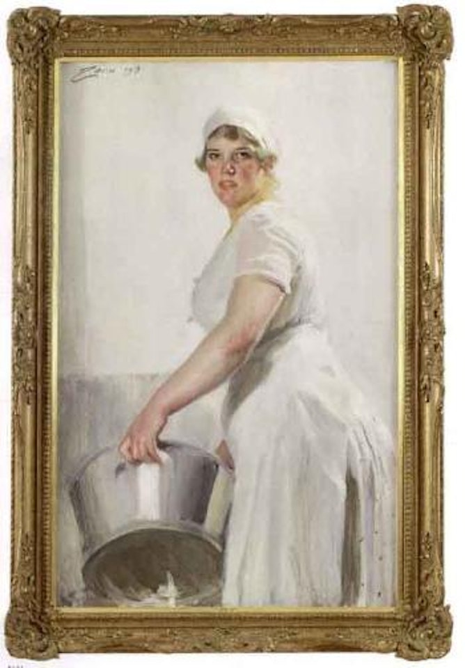 The washing-up woman by Anders Zorn