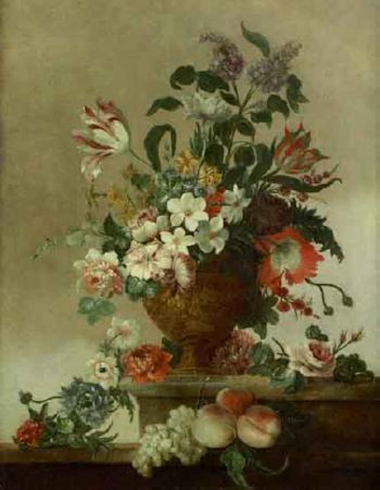 Still life of flowers and fruit by Jean Baptiste Monnoyer