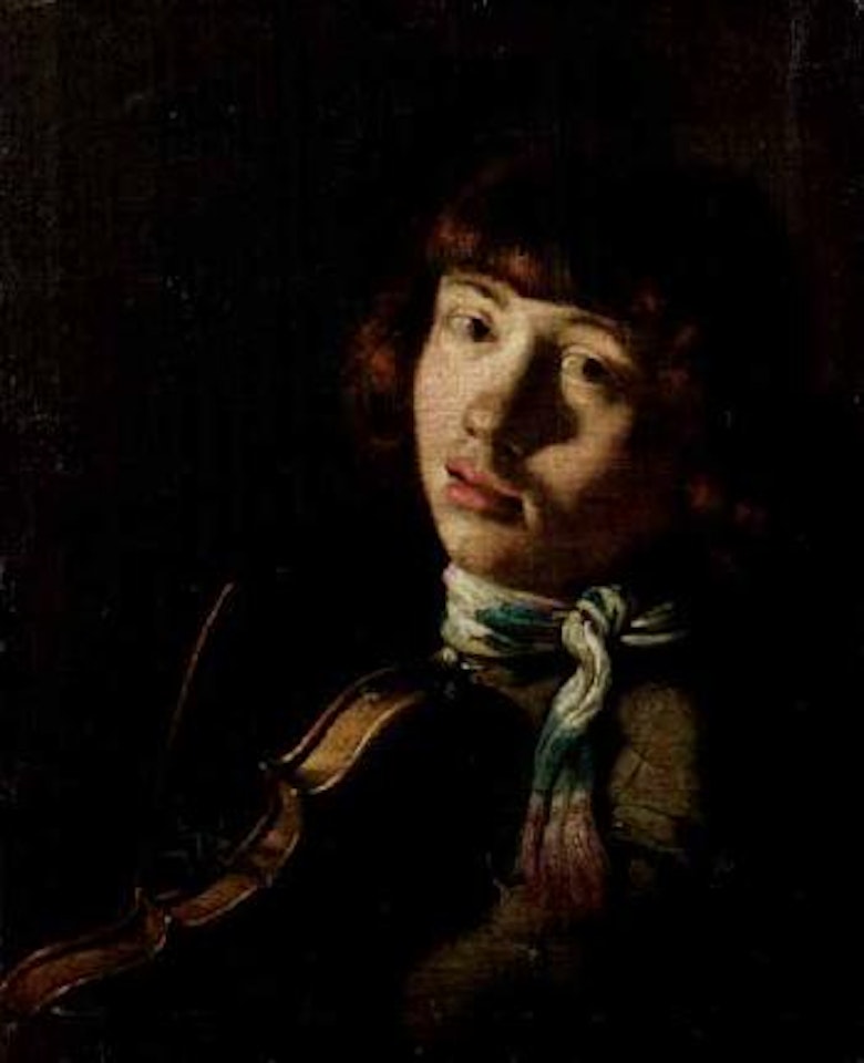 Young violin player by Adriaen Thomas Key