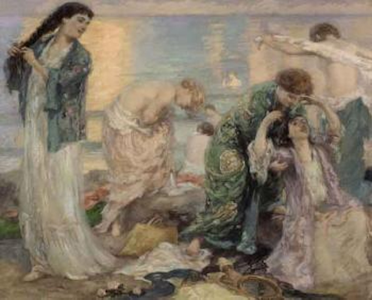 Apres le bain by Rupert Charles Wulsten Bunny