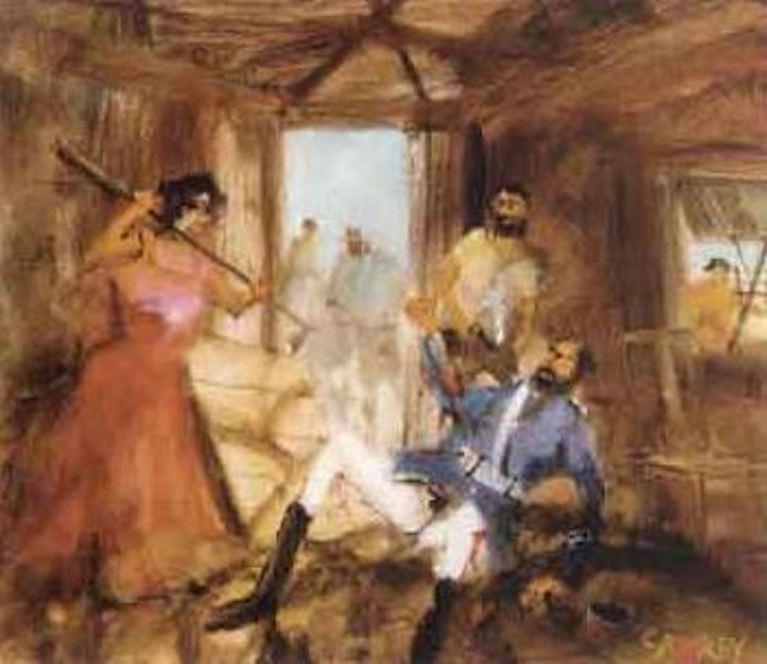 The fracas with Fitzpatrick in the Kelly house by Hugh Sawrey