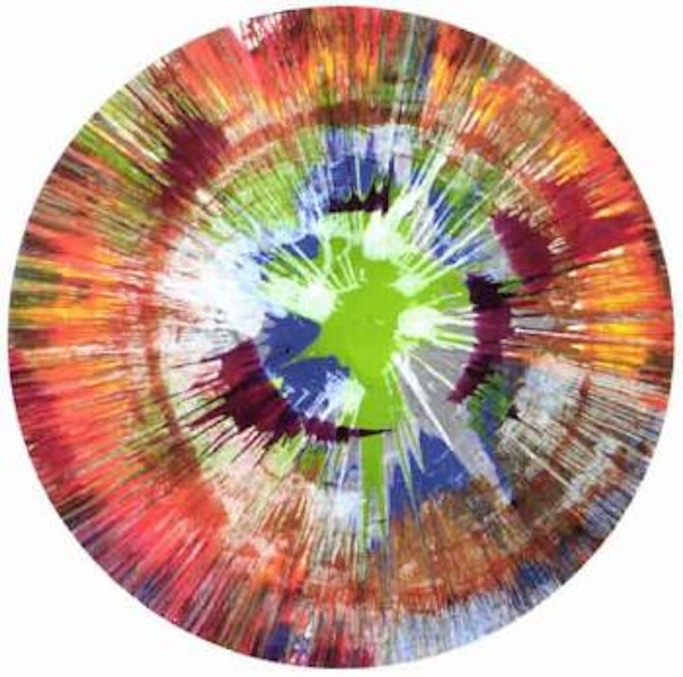 Spin painting by Damien Hirst