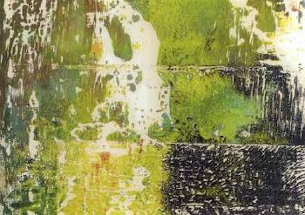 Abstract in green by Gerhard Richter