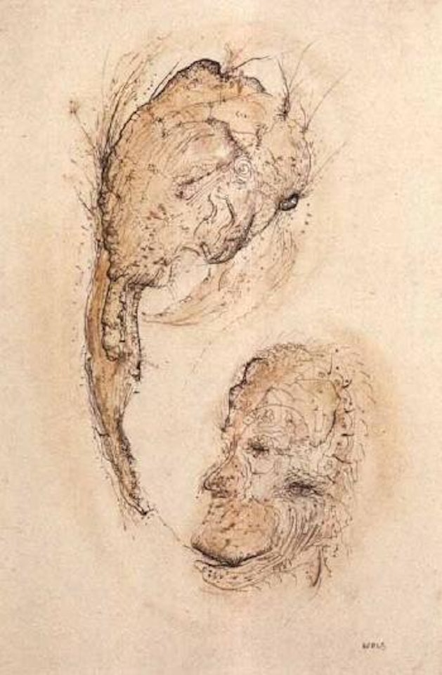 Deux tetes by Wols (Alfred Otto Wolfgang Schulze)