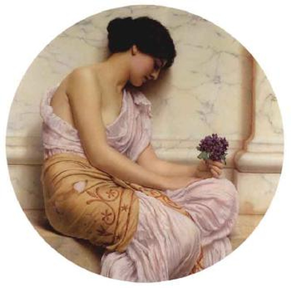 Violets, sweet violets by JOHN WILLIAM GODWARD, R.B.A.