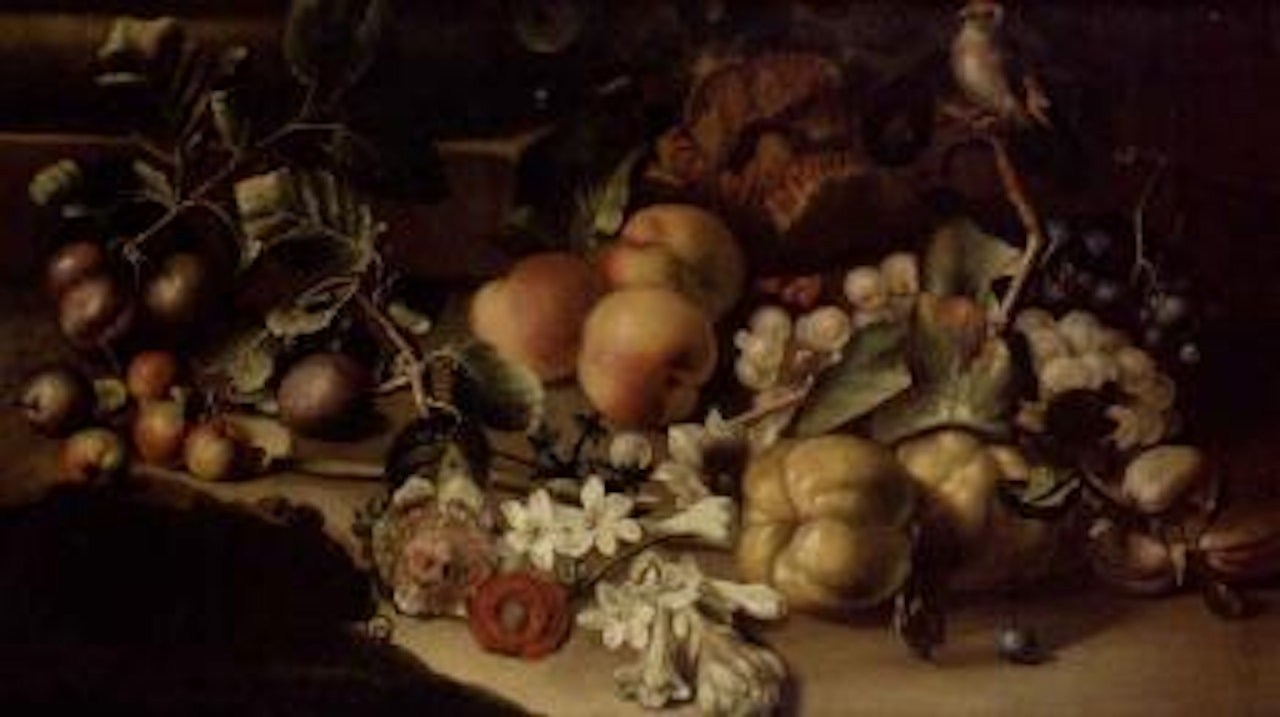 Still life of fruit by Abraham Brueghel