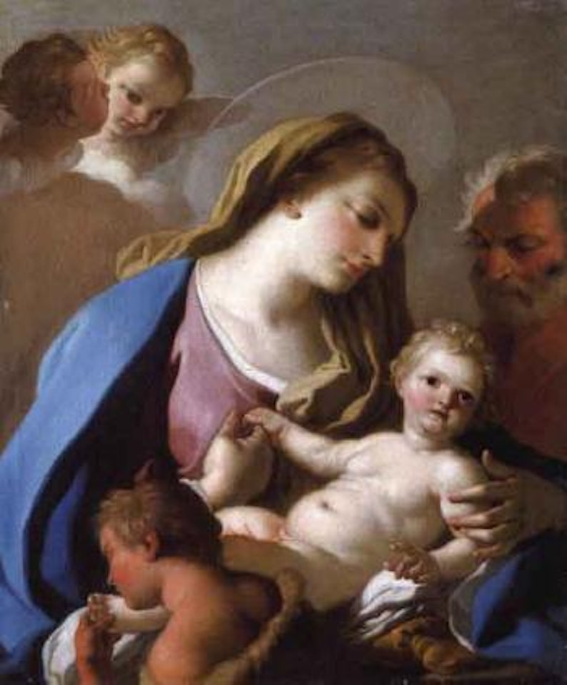 Holy Family with Saint John by Francesco de Mura