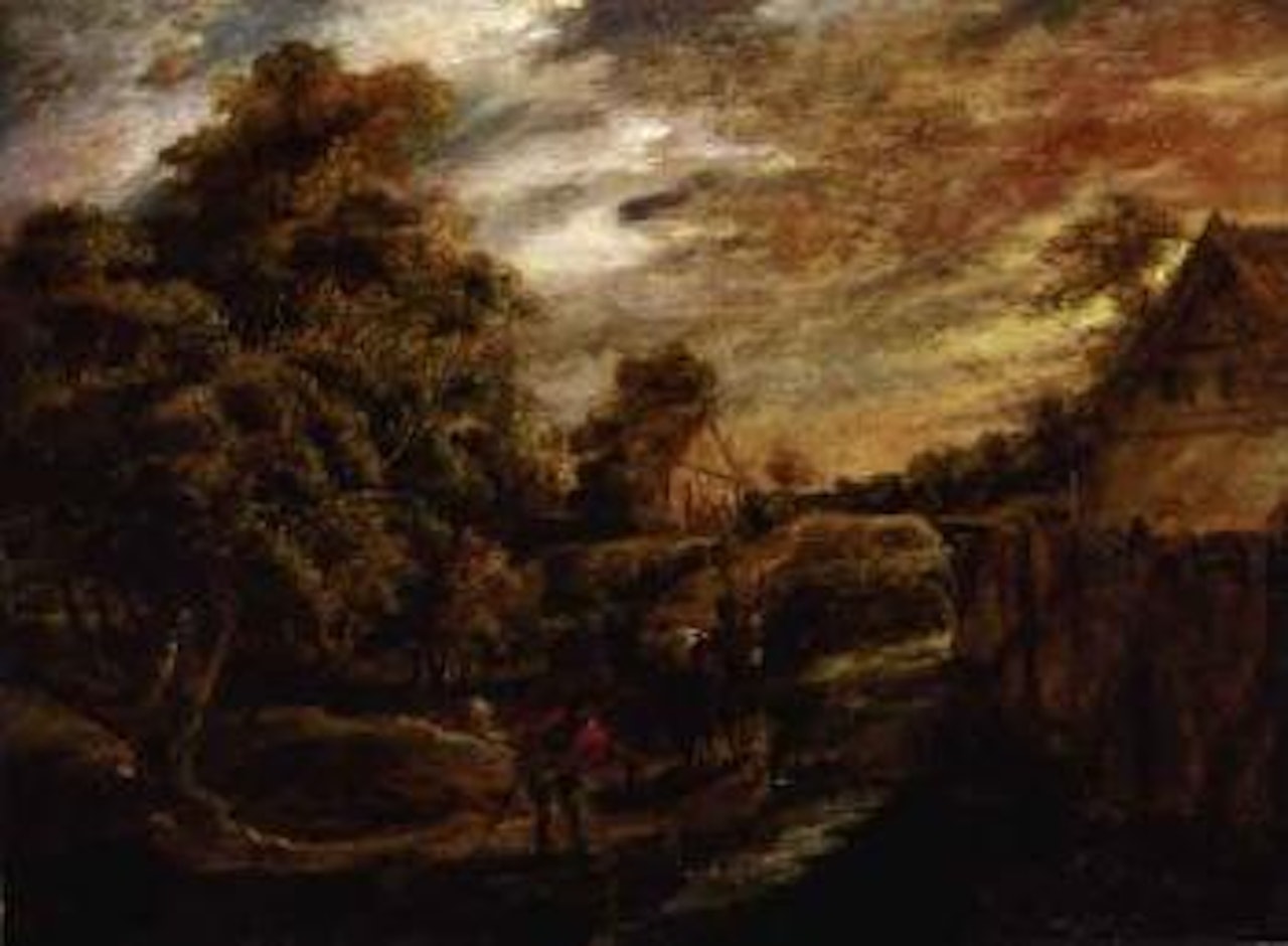 Evening landscape by Peter Paul Rubens