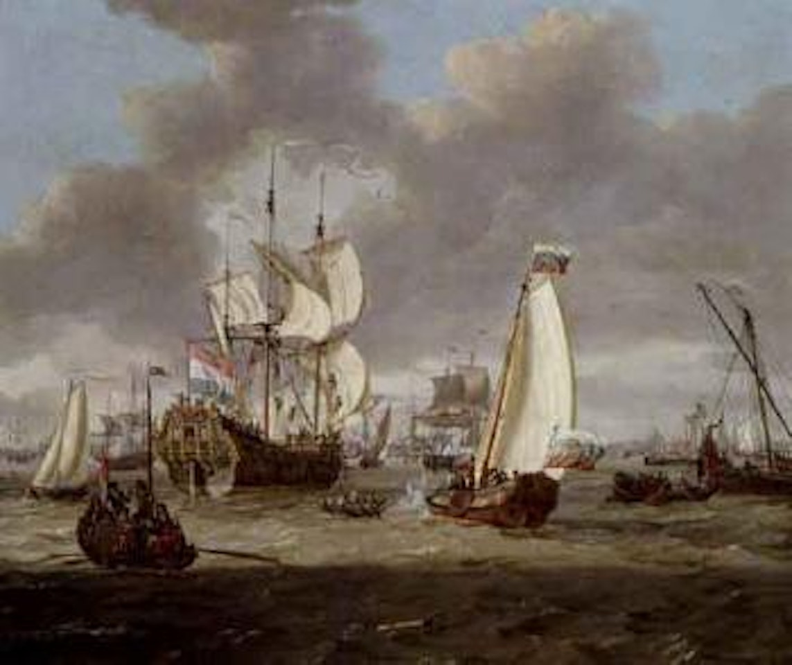 Peter the Great visiting Amsterdam by Abraham Storck