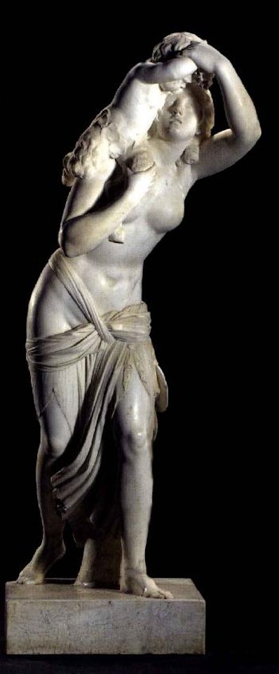 Bacchante and young Satyr by Italian School