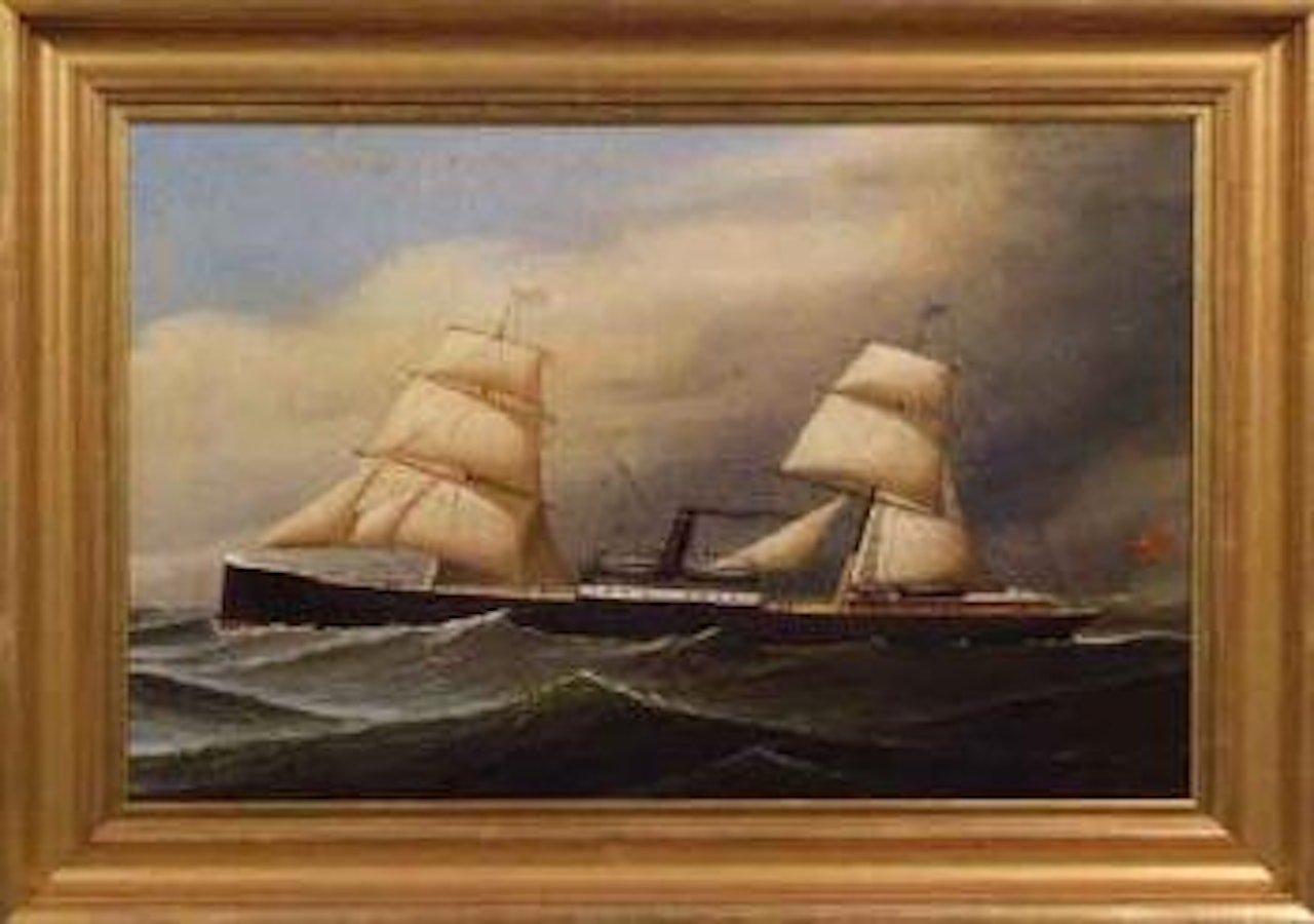 Portrait of the American screw streamer by Antonio Jacobsen