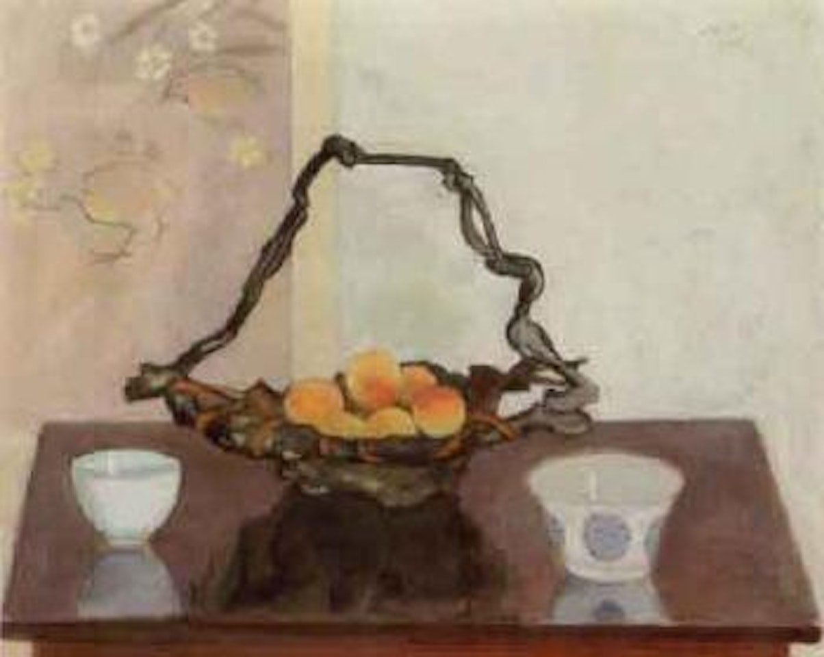 Still life of peaches by Einar Jolin
