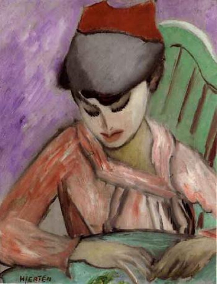 Ivan with the paper cap by Sigrid Hjertén
