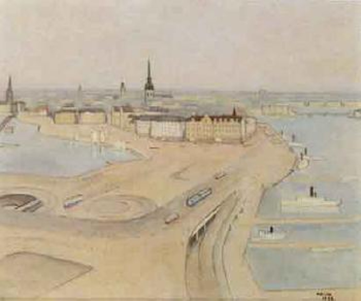 View from the South towards Old part of town by Einar Jolin