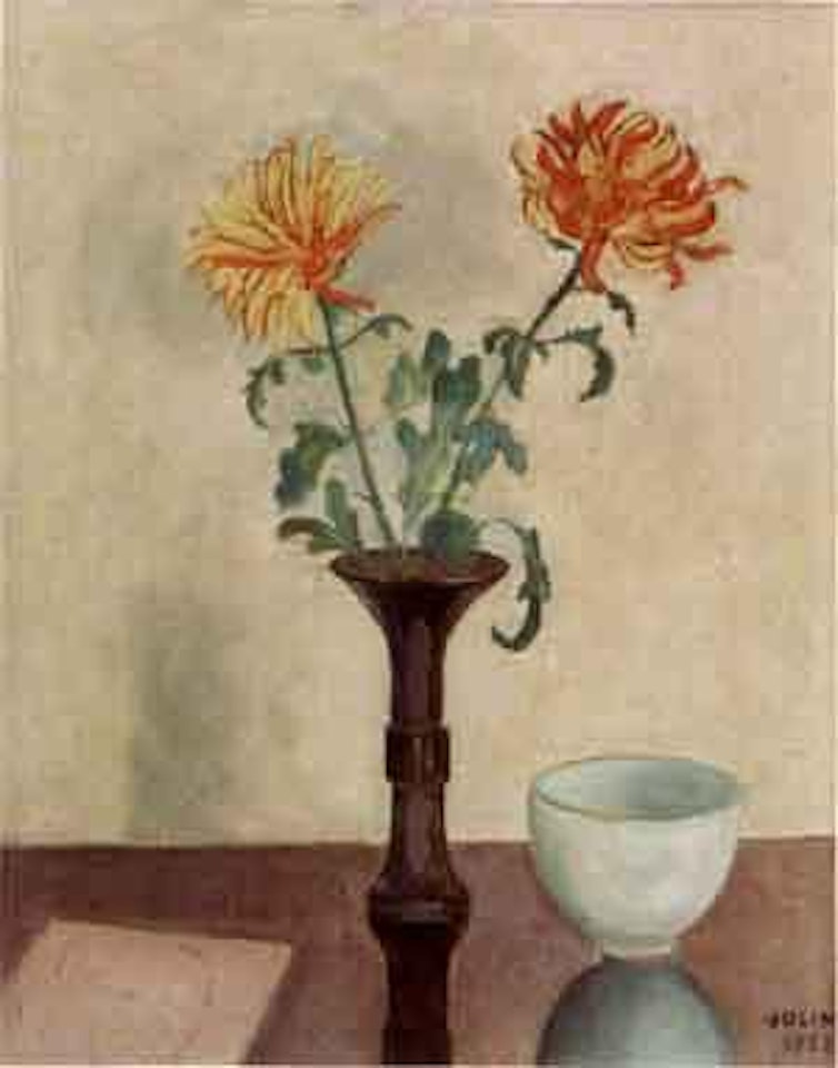 Still life of flowers in vase by Einar Jolin