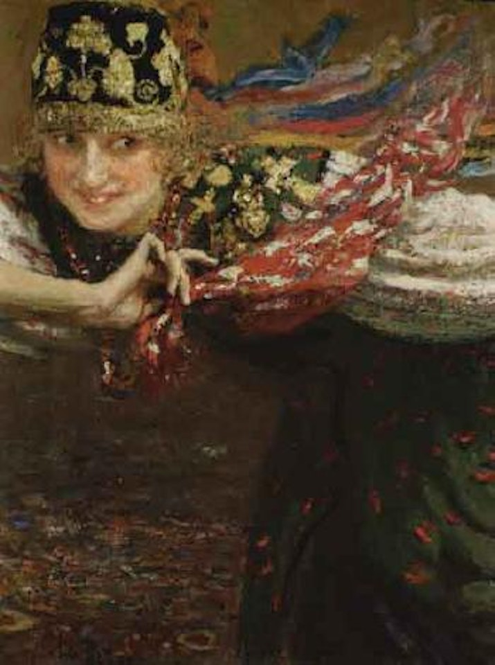 Russian girl dancing by Ilya Yefimovich Repin