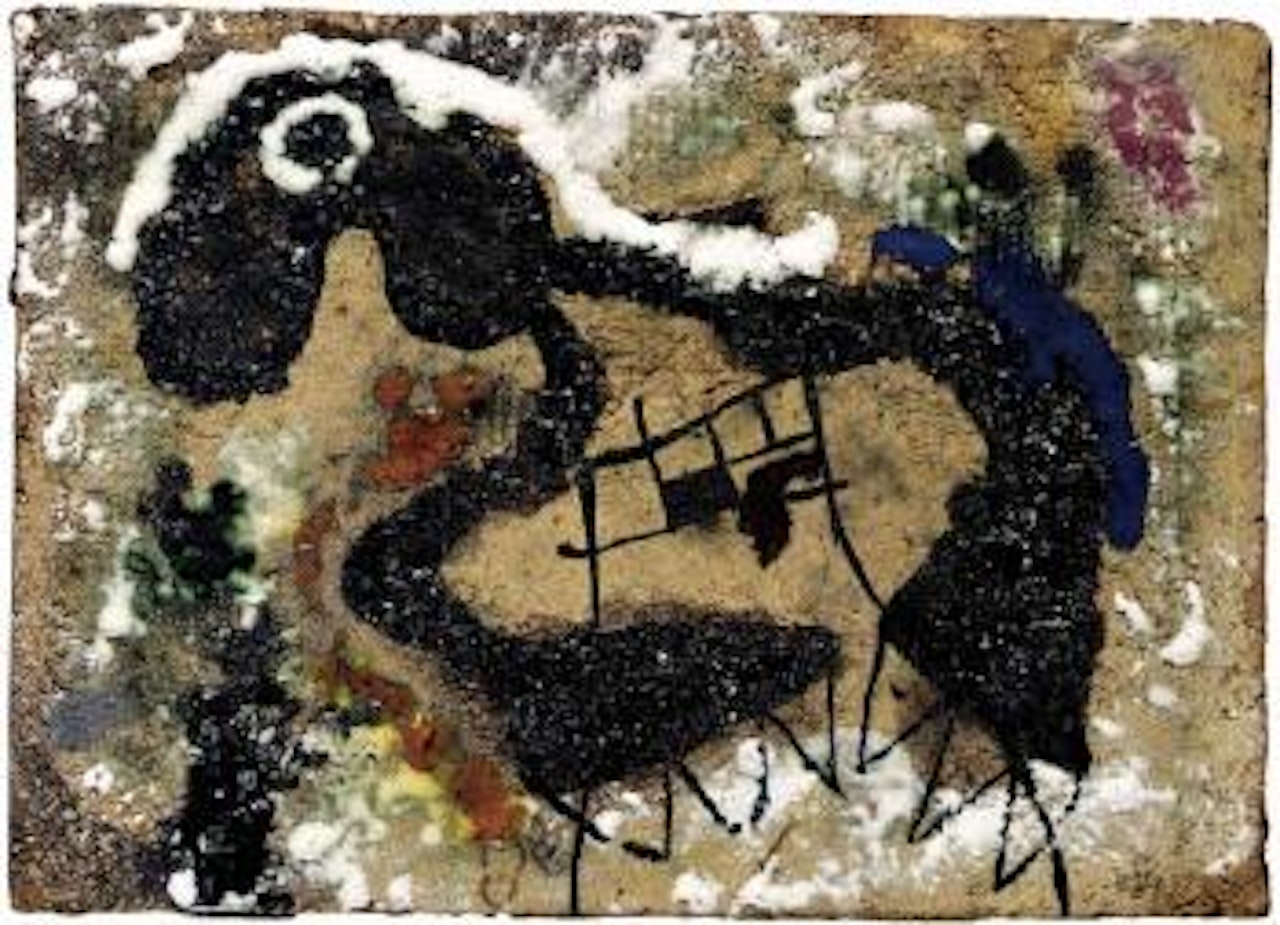 Plaque by Josep Llorens Artigas by Joan Miró