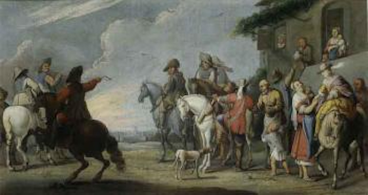 Les cavaliers by Cornelis de Wael