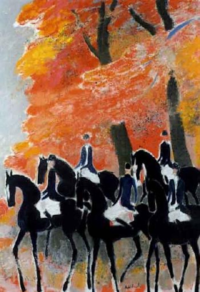 Villers-Cotterets, cavaliers by André Brasilier