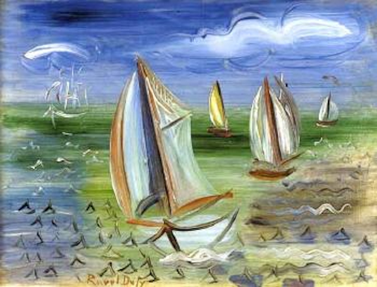 Petits voiliers by Raoul Dufy