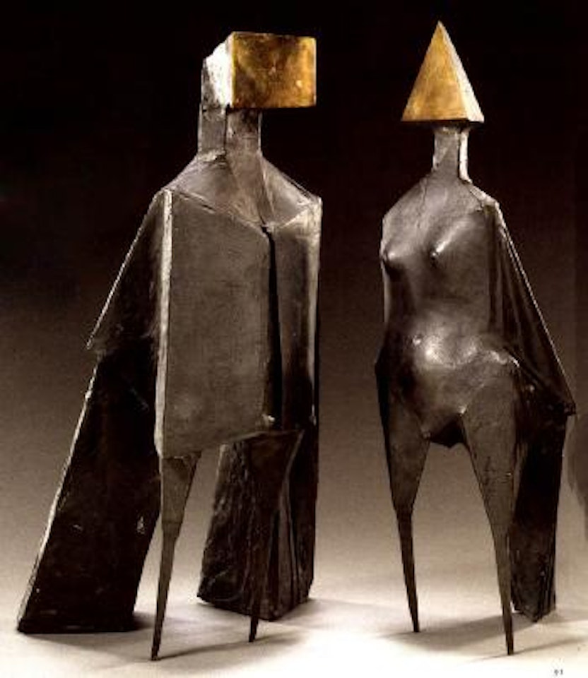 Two winged figures by Lynn Chadwick