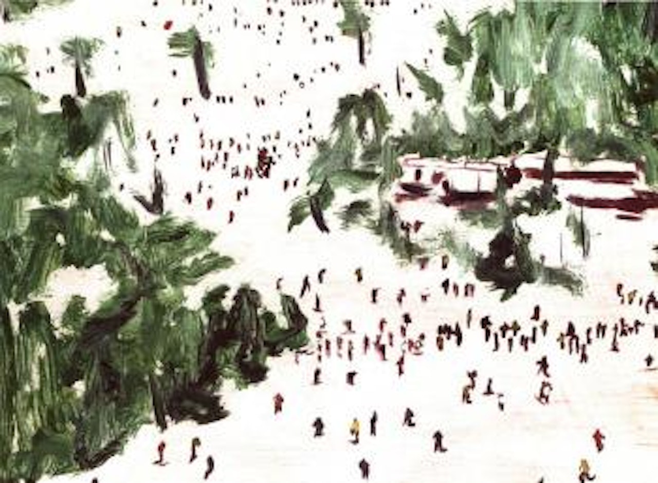 Study for Ski jacket by Peter Doig