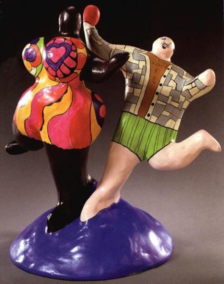 Two figures by Niki de Saint Phalle