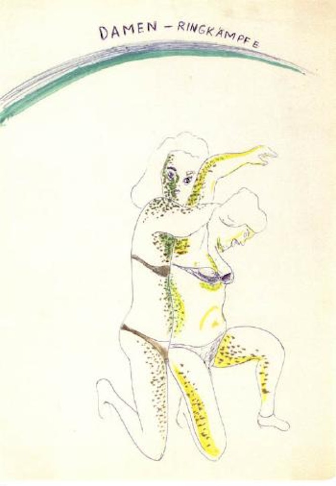 Damen Ringkampfe - Female wrestlers by Sigmar Polke