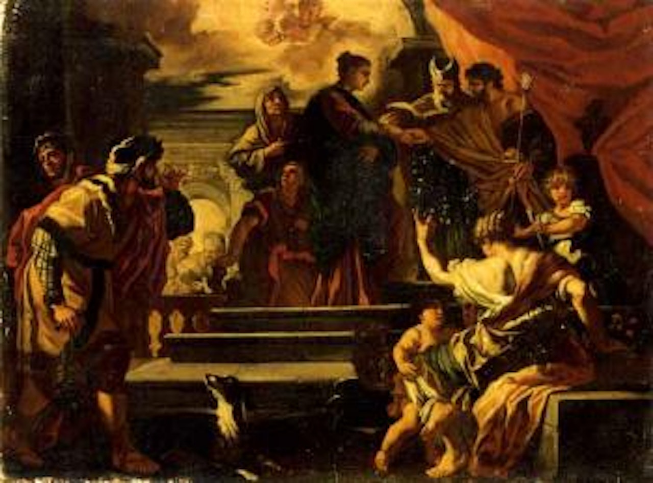 The marriage of the Virgin by Francesco Solimena