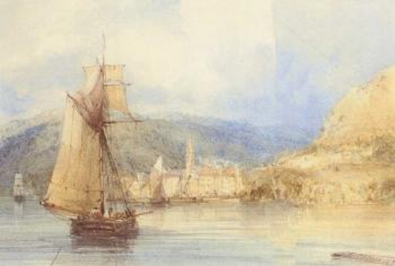 Caudebec-en-Caux, Normandy, France by William Callow