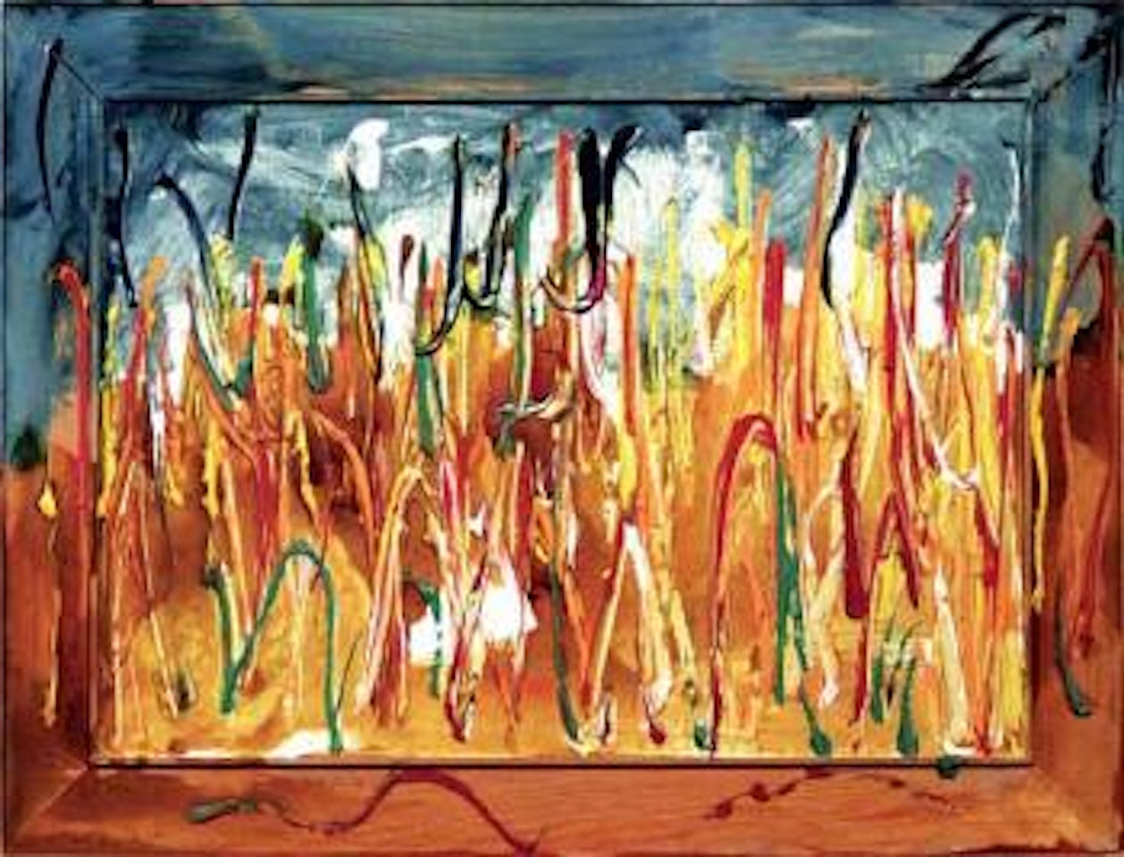 Wheat field by Mario Schifano