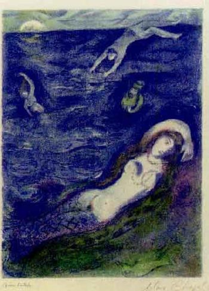 So I came forth of the sea and sat down on the edge of an island by Marc Chagall